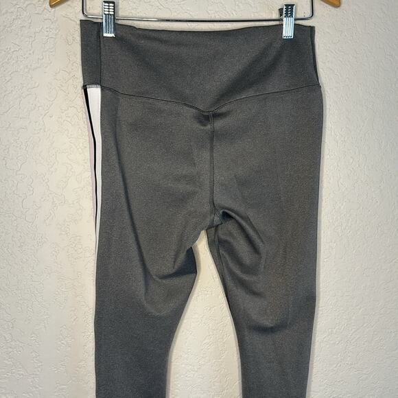 Nike Power Victory Training Tights Grey Pink Stripe Large Compression Athletic - Picture 6 of 8